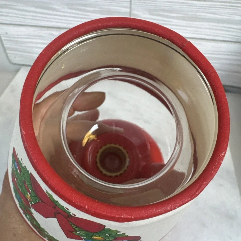 Candlelamp by Dreamlites, Red, Christmas Wreath